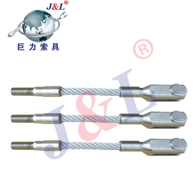 巨力索具鋼絲繩建筑工程UW型壓制普通鋼絲繩索具