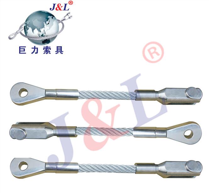 鋼絲繩建筑工程OU型壓制普通鋼絲繩索具